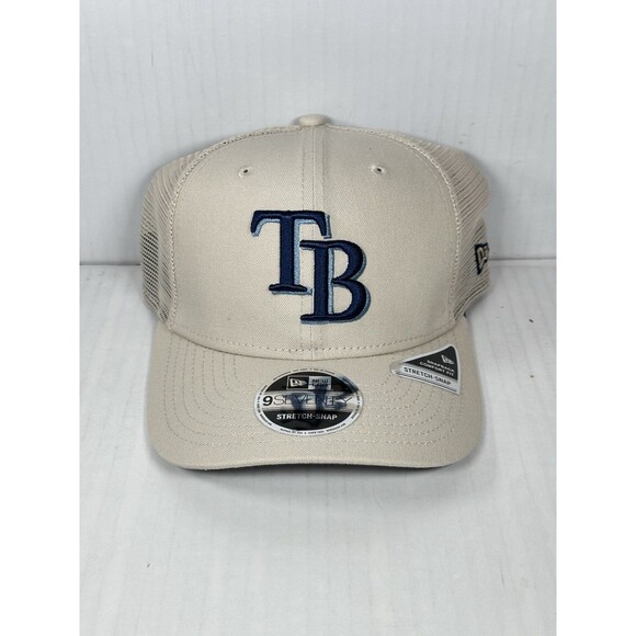New Era Tampa Bay Rays MLB 9SEVENTY Trucker Adjustable Stretch Snap Hat Cap - Picture 1 of 5